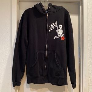 Black zip up hoodie
